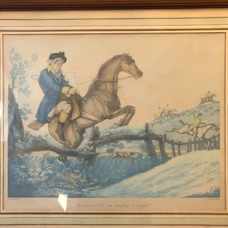 D'après Carle Vernet, deux gravures hippiques satyriques
