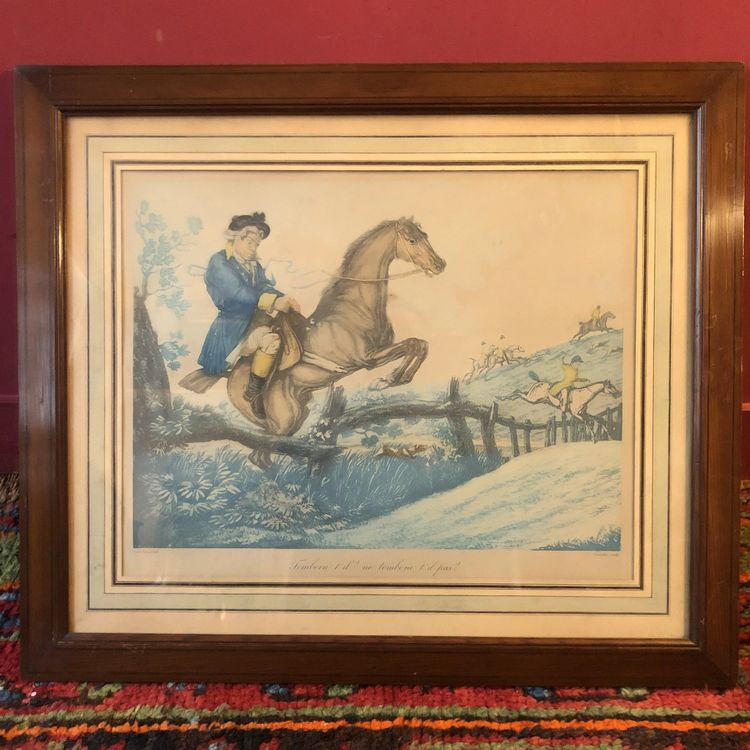 D'après Carle Vernet, deux gravures hippiques satyriques
