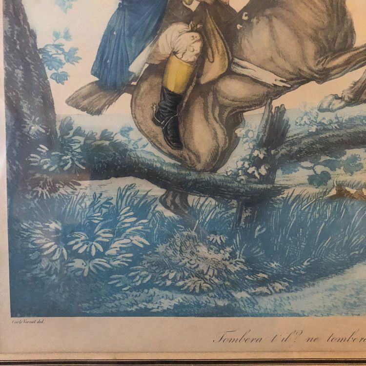 D'après Carle Vernet, deux gravures hippiques satyriques