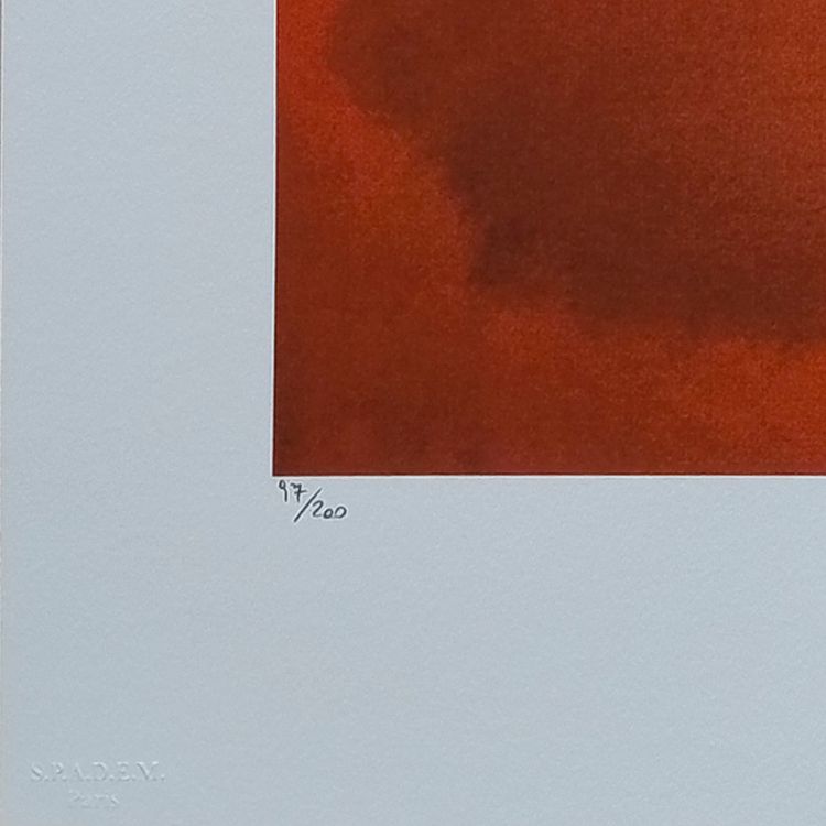 1980s Gorgeous Mark Rothko Limited Edition Lithograph