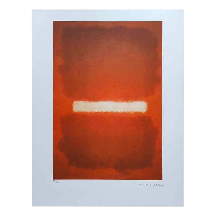 1980s Gorgeous Mark Rothko Limited Edition Lithograph