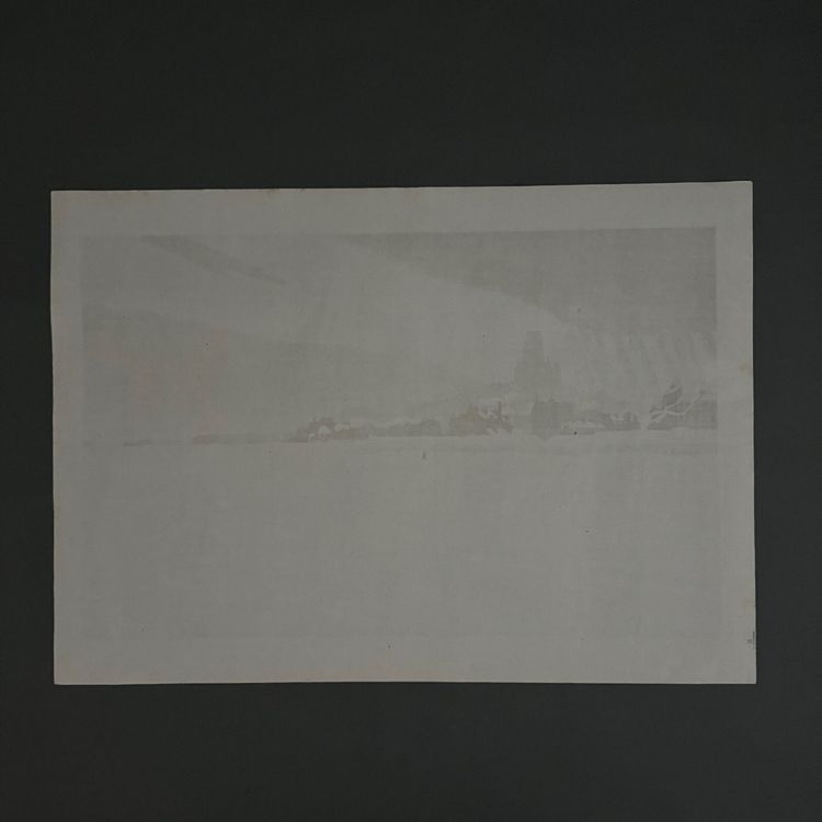 Lithograph on China paper by Henri Rivière Les Fortifications