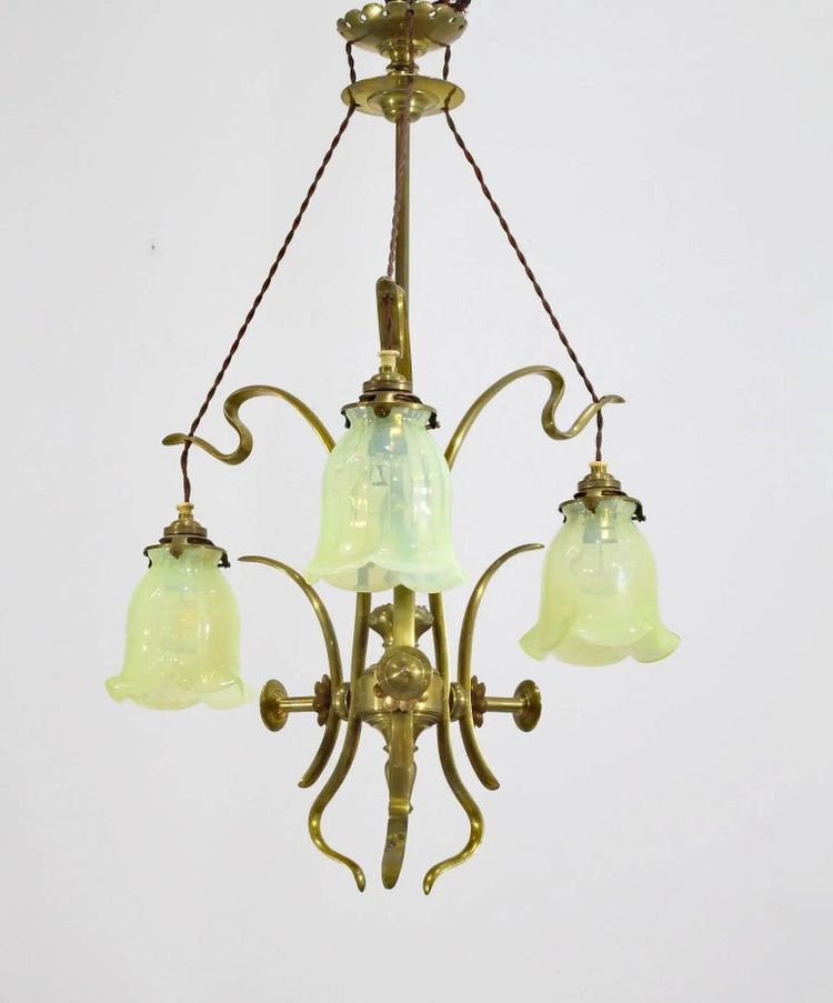Attributed to William Arthur Smith (w.a.s.) Benson (1854-1924) Art And Craft Chandelier