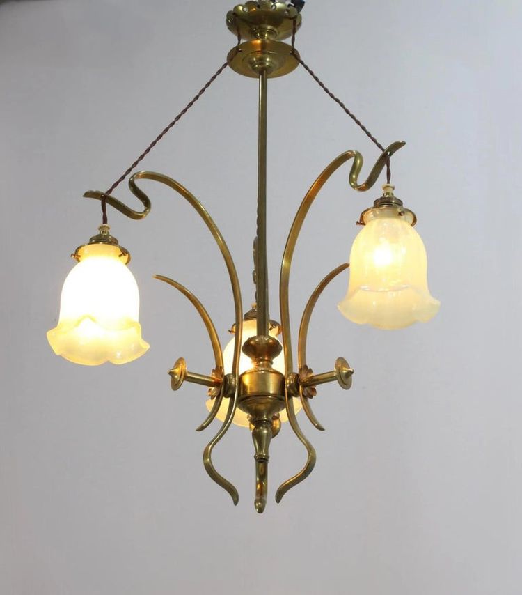 Attributed to William Arthur Smith (w.a.s.) Benson (1854-1924) Art And Craft Chandelier