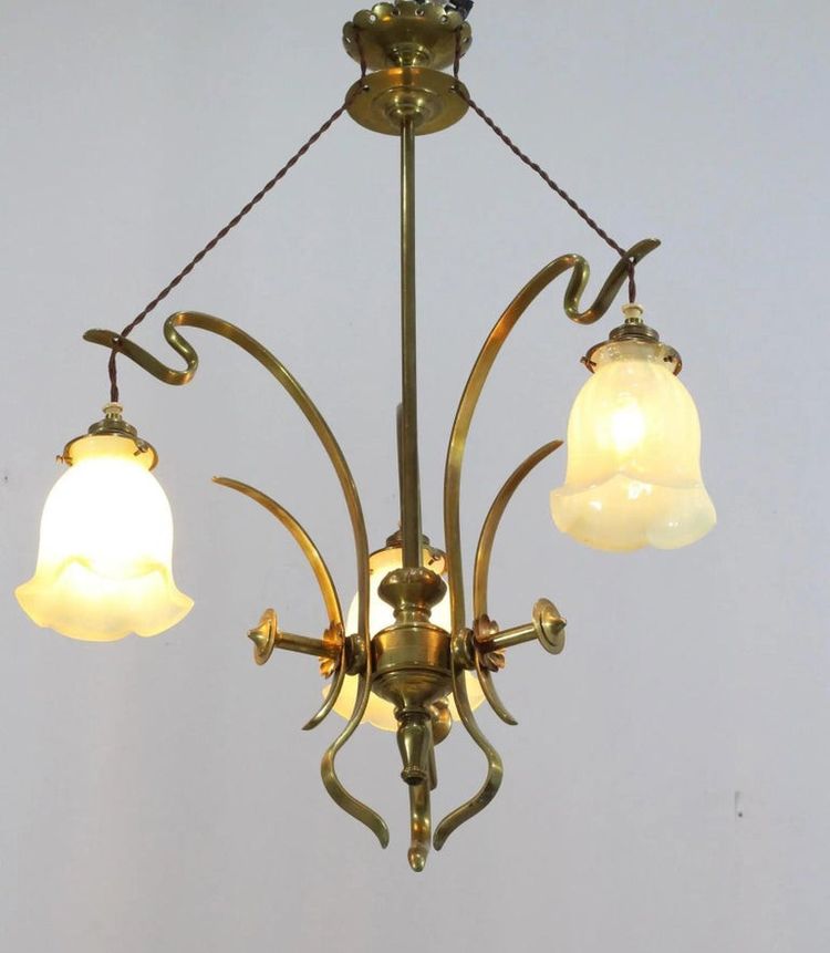 Attributed to William Arthur Smith (w.a.s.) Benson (1854-1924) Art And Craft Chandelier