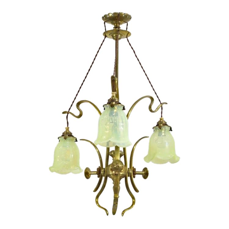 Attributed to William Arthur Smith (w.a.s.) Benson (1854-1924) Art And Craft Chandelier