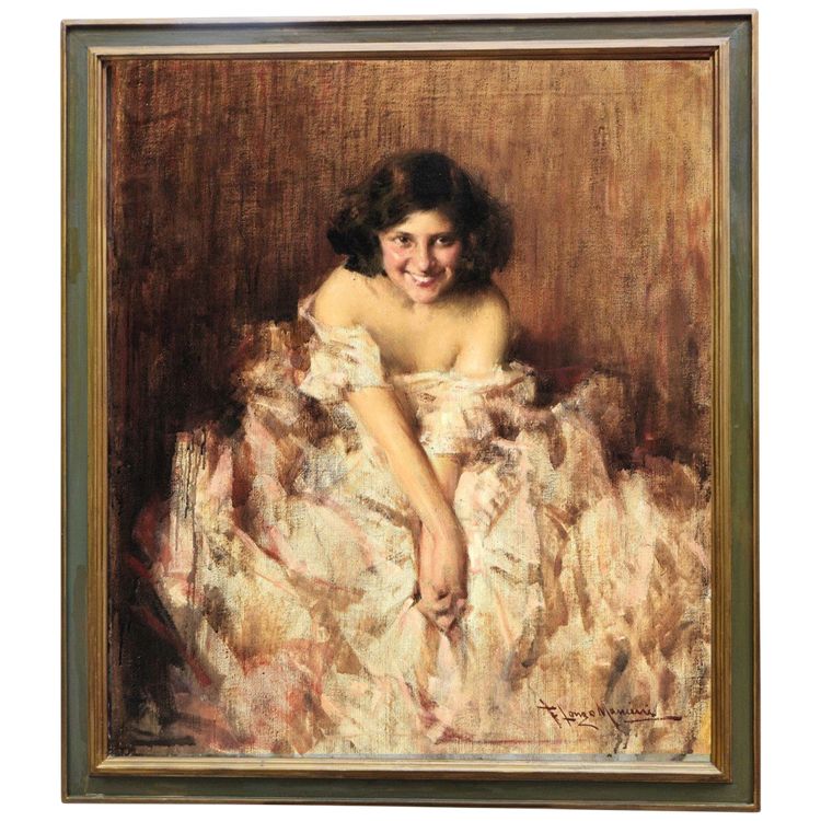 Die Schönheit des Erwachens, Öl auf Leinwand von Francesco Longo Mancini