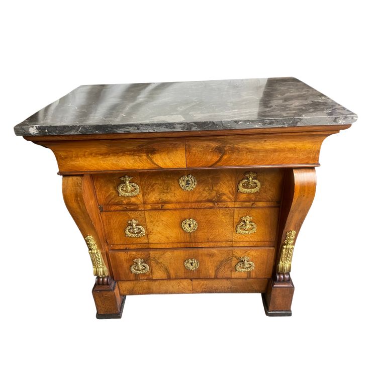 Cassettone impero, mogano, XIX secolo