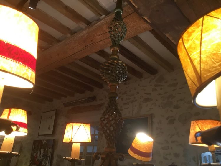 Lustre Fer Forgé Années 1940