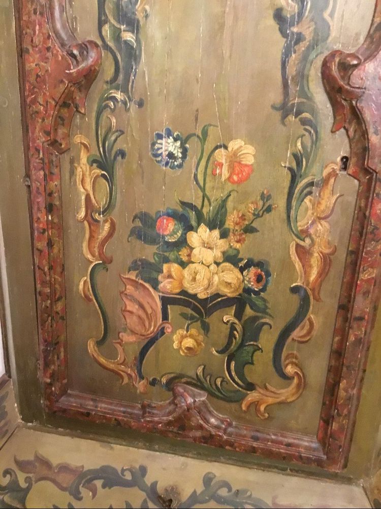 Painted 19th Century Corner Cabinet, Italy