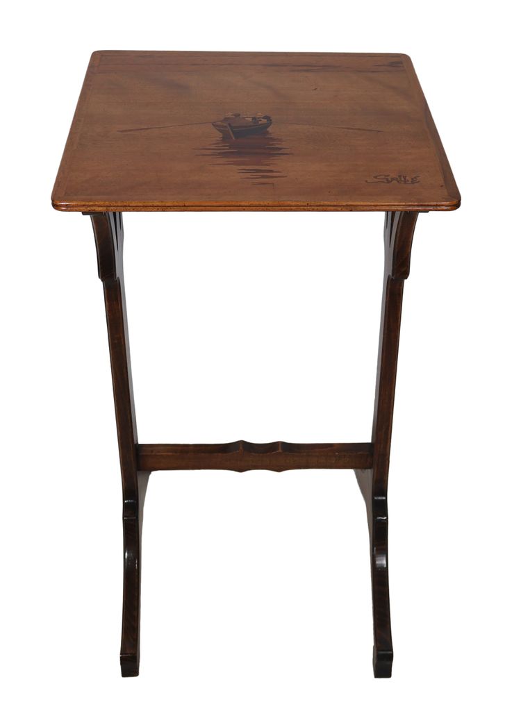 Émile Gallé, set of four nesting tables