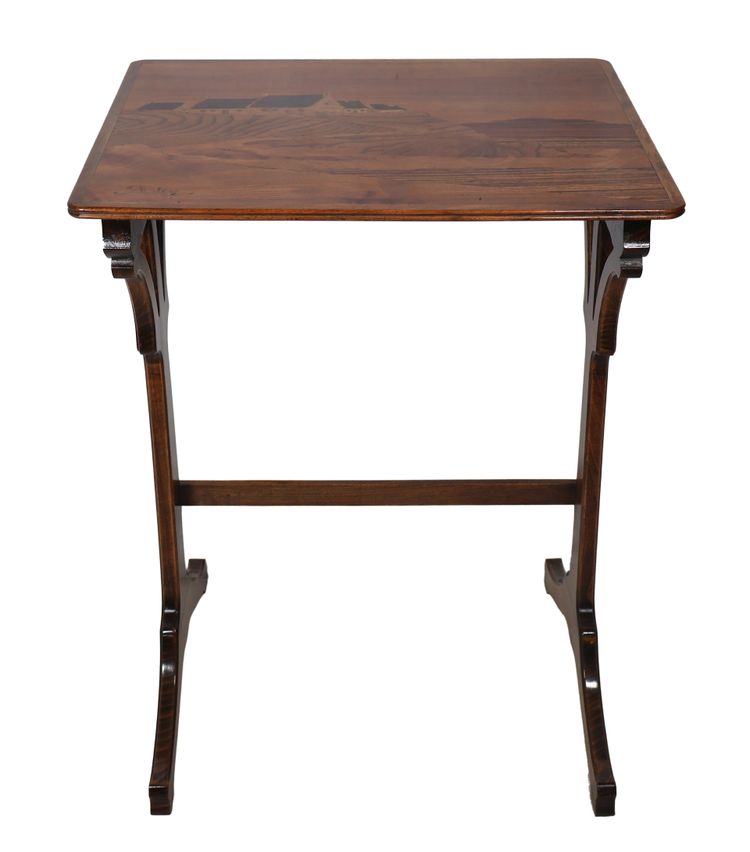 Émile Gallé, set of four nesting tables