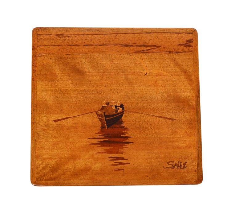 Émile Gallé, set of four nesting tables