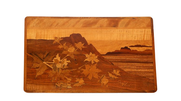 Émile Gallé, set of four nesting tables
