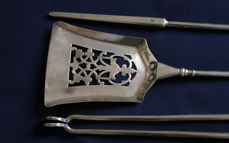 Fireplace set, 19th century