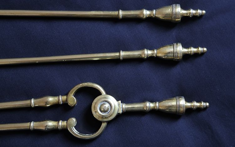 Fireplace set, 19th century