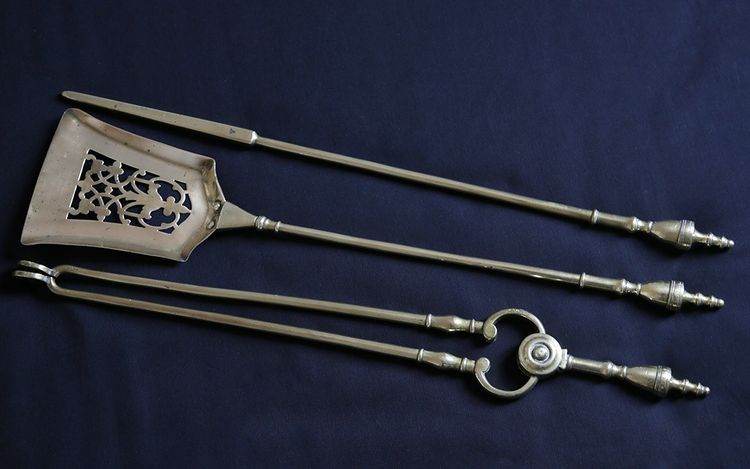 Fireplace set, 19th century