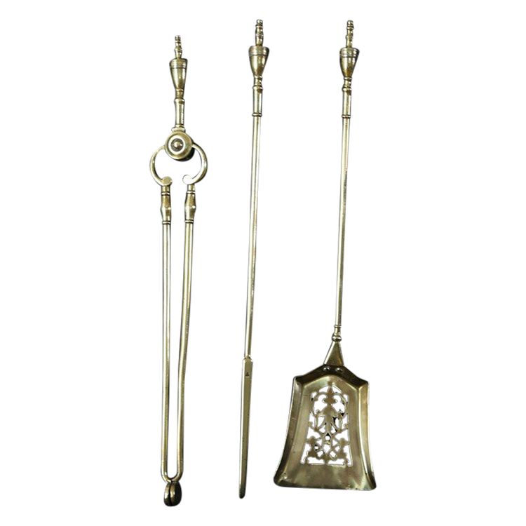 Fireplace set, 19th century