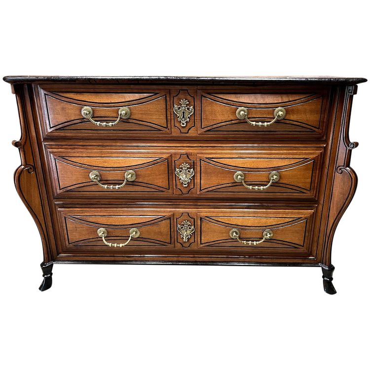 Regency Commode Dite "Mazarine" In Nussbaum