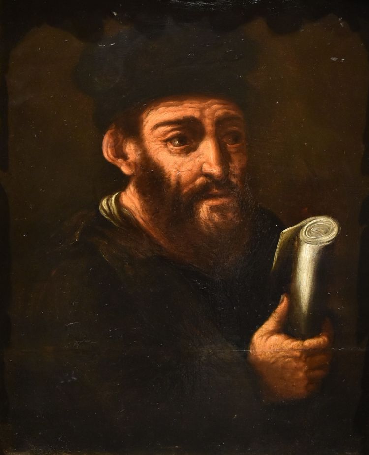 Porträt des Alchemisten Morieno Romano, Flämischer Manierismus, 17. Jahrhundert