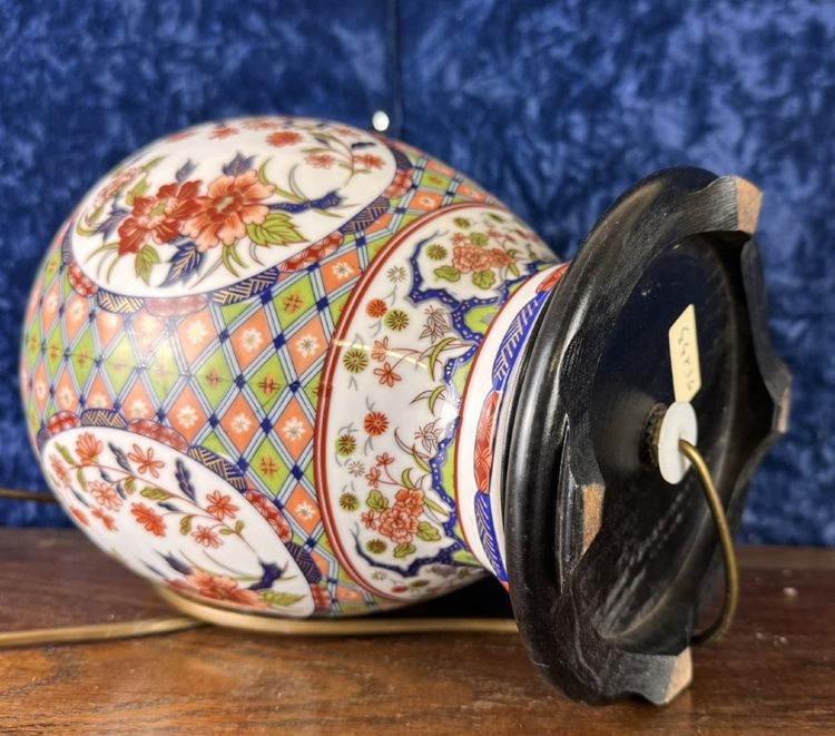 Large Chinese porcelain lamp vase circa 1900