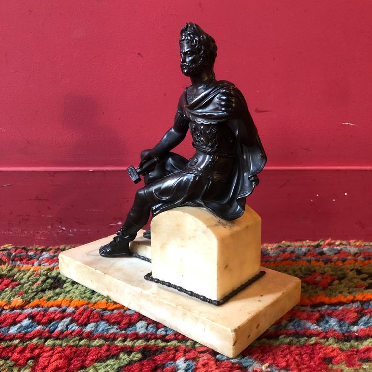 Imperatore romano, bronzo, XIX secolo