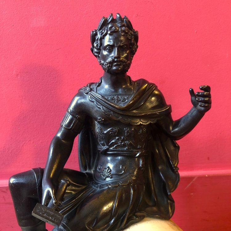 Imperatore romano, bronzo, XIX secolo