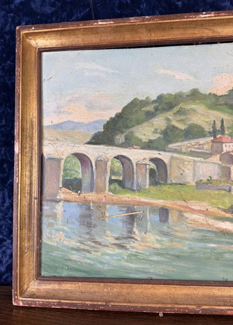 Morel : tableau huile sur panneau époque circa 1900