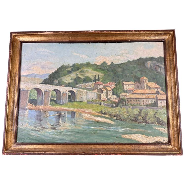Morel : tableau huile sur panneau époque circa 1900