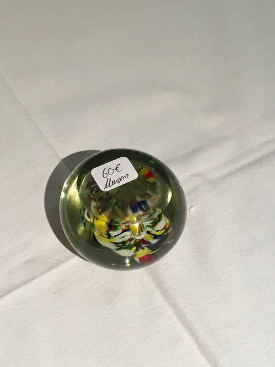 Sulfure / Boule De Verre Murano, XXe Siècle