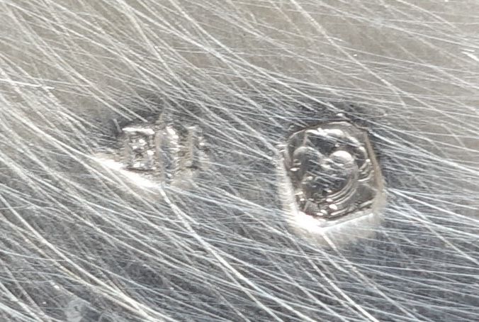 Puiforcat: suite of 4 solid silver salt cellars, Louis XVI style, ram heads