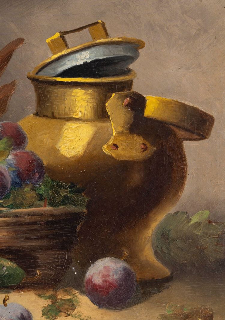 A pair of still life paintings, Roy FX