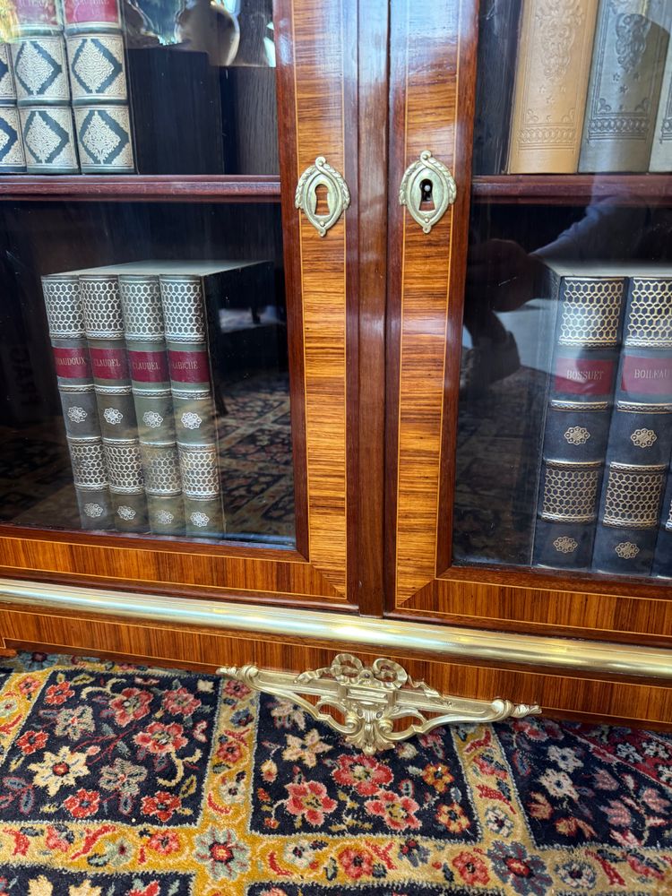 Libreria intarsiata Luigi XVI XIX secolo