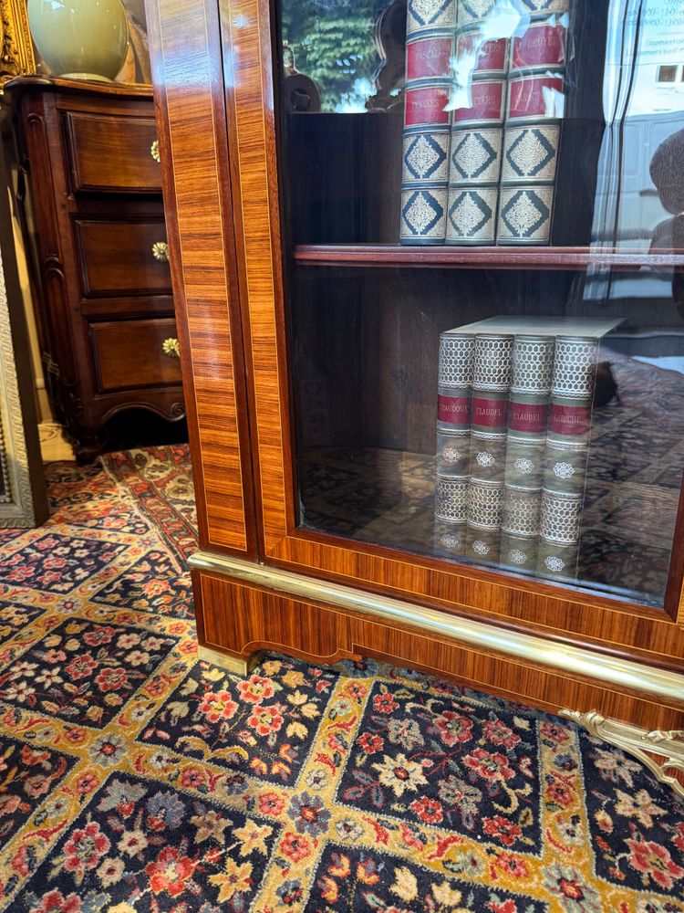 Libreria intarsiata Luigi XVI XIX secolo