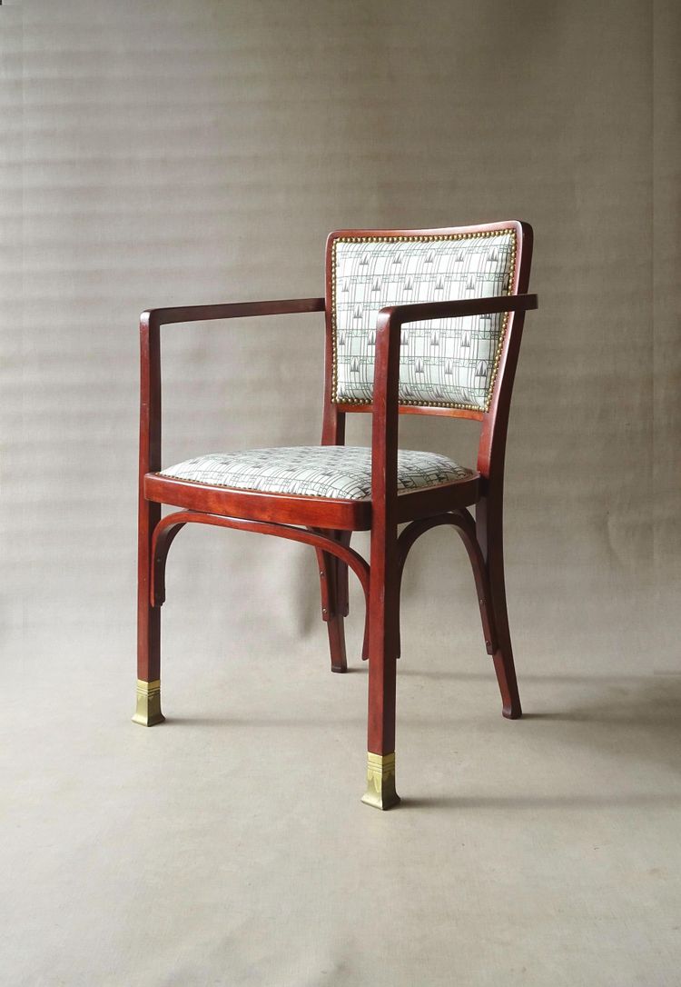 Fauteuil N°719 de Kohn, Secession viennoise 1905 - no Thonet -
