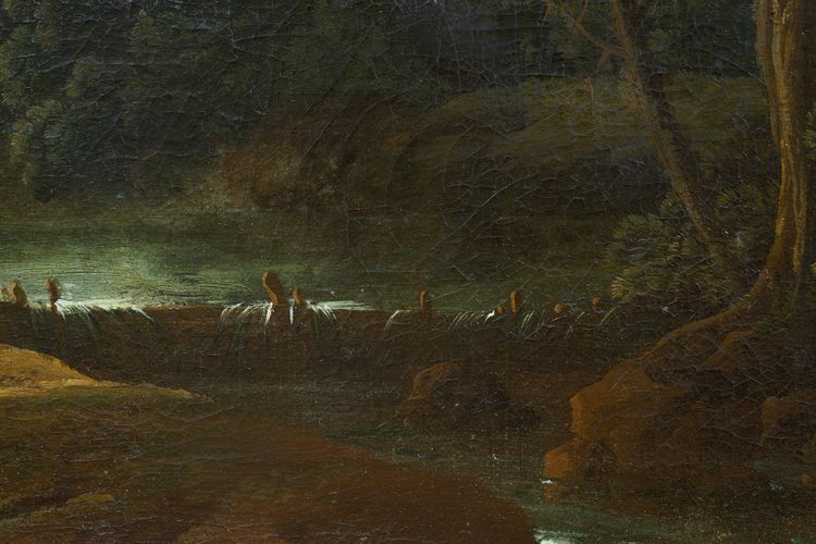 Tableau ancien à l'huile sur toile France seconde moitié du XVIIe siècle.