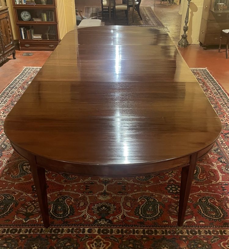 Table De Salle à Manger d'époque 18° Siècle 8 pieds En Acajou de 4m08 de long