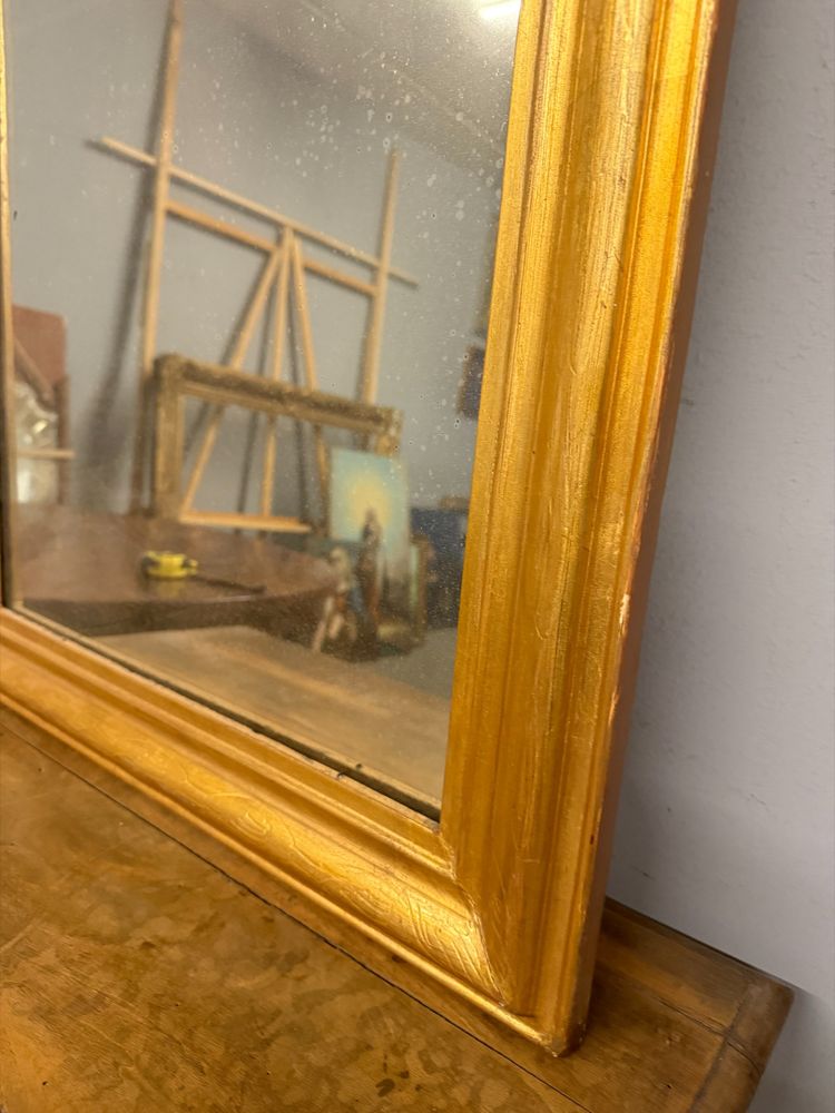 Antique gilt mirror XIX, 74x58 cm