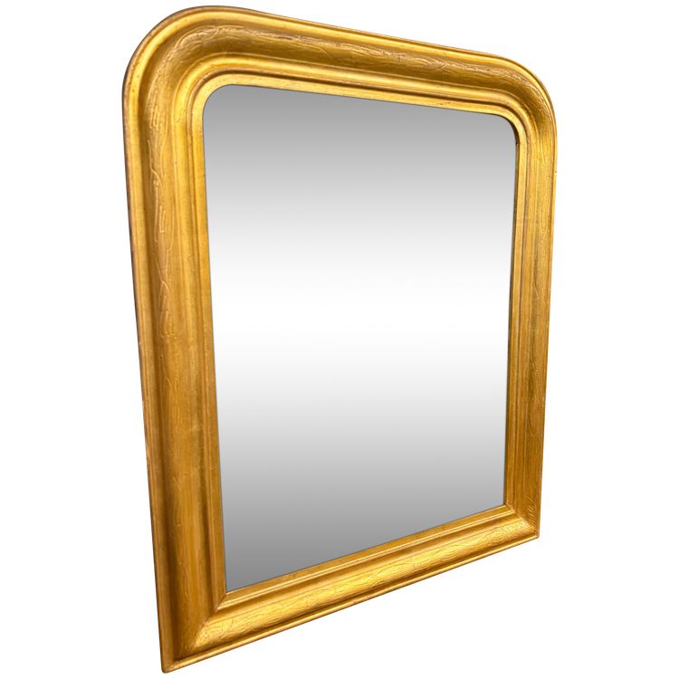 Antique gilt mirror XIX, 74x58 cm