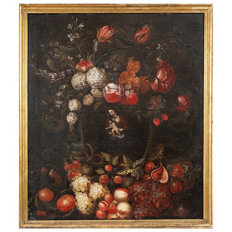 Tableau ancienne  flamande, XVIIIe siècle.