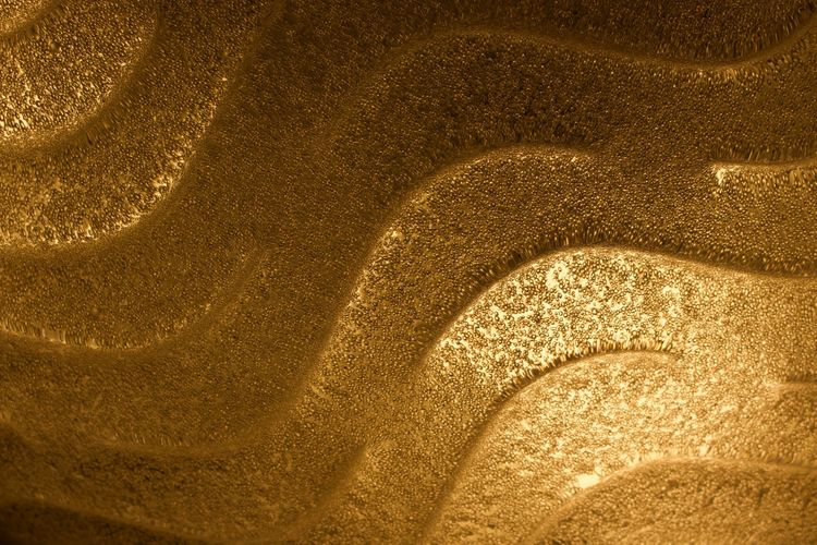Large wall / ceiling light "soleil" in brass and Murano