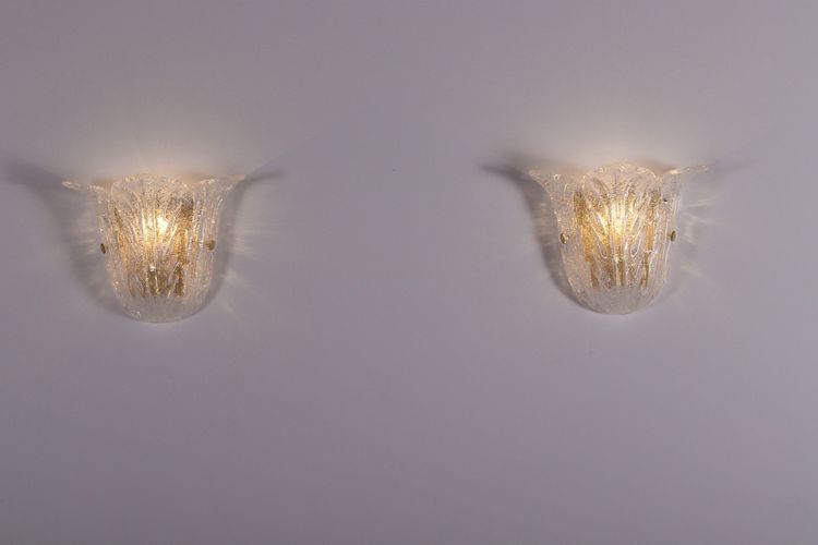 Pair of Aux Feuilles d'Acanthes sconces