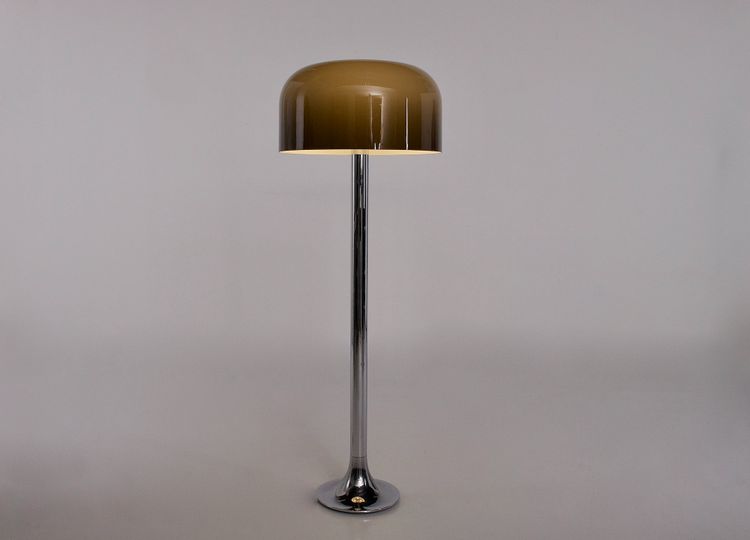 Space Age chrome tulip floor lamp.