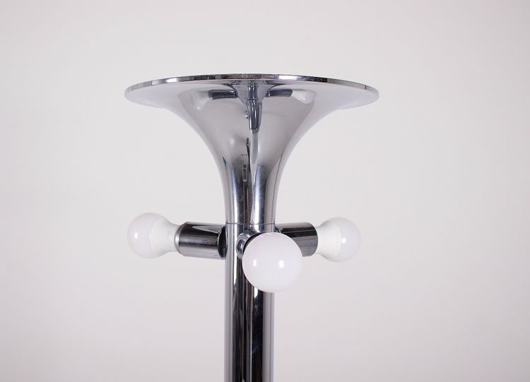 Space Age chrome tulip floor lamp.