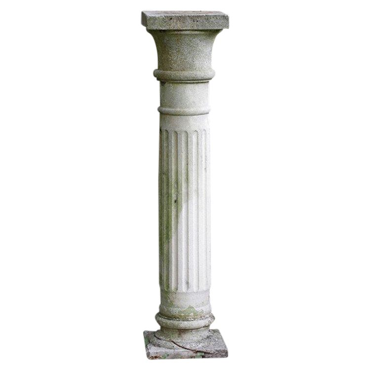 Column in reconstituted stone