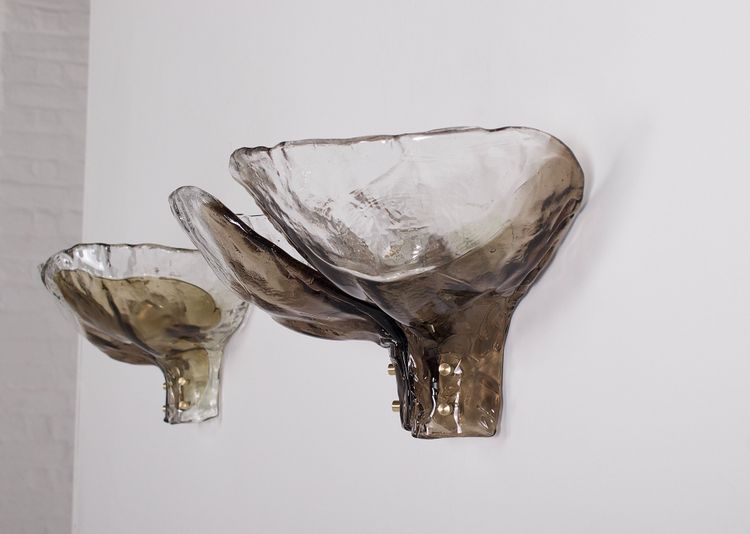 Large pair of Murano sconces