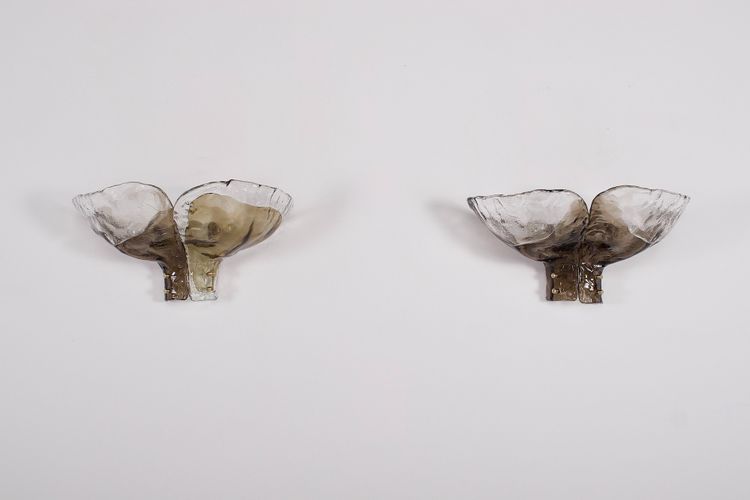 Large pair of Murano sconces