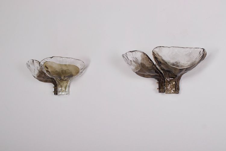 Large pair of Murano sconces