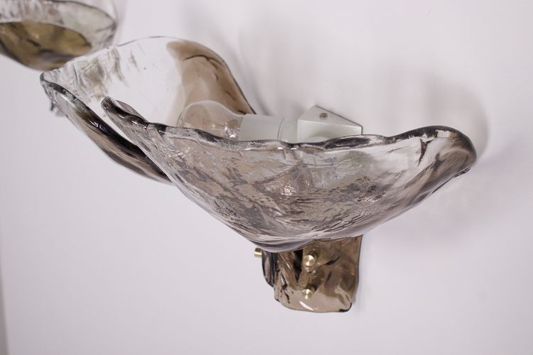 Large pair of Murano sconces