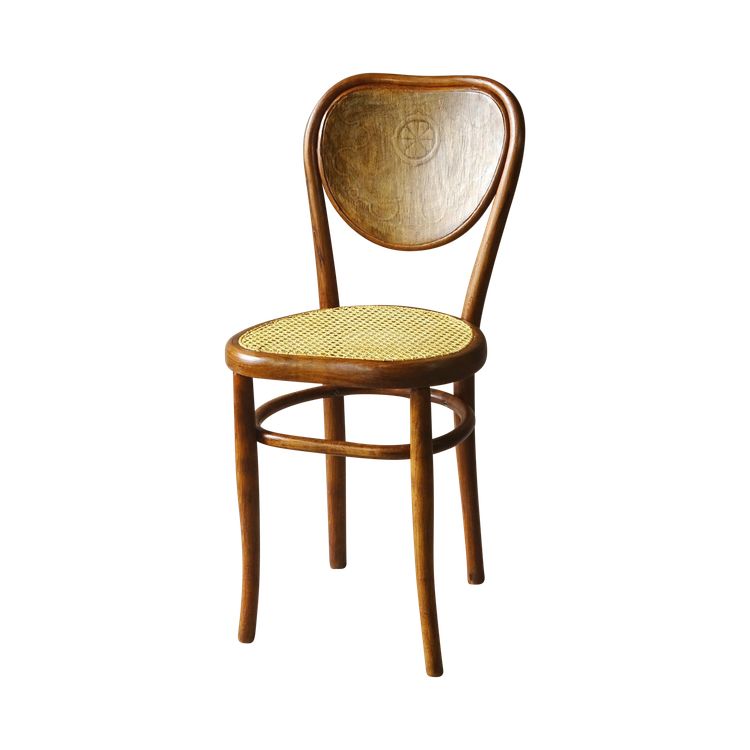 Sedia N°28 "cuore" bistrot, in legno curvato - No Thonet - 1890 -
